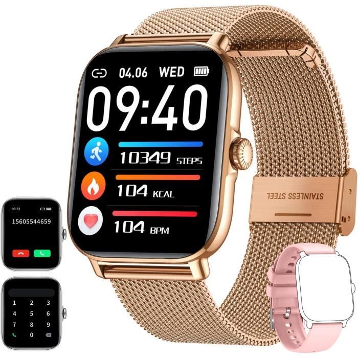 Sanoru Ontre Connectée Fee Avec Appel Bluetooth 1,27" Sartwatch