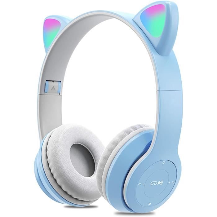 Oreilles De Chat Lumineuses Pour Casque - Accessoire Amusant Pour Casque Moto, Ski, Vélo, Facile à Coller