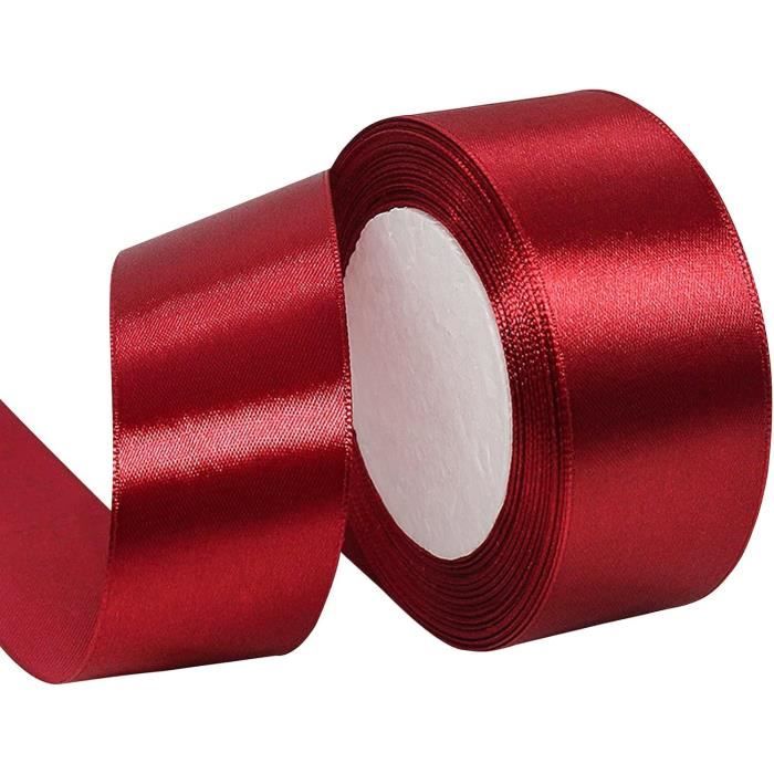 Ruban De Satin De 6 Pouce X 27 Mètres De Large, Ruban De Satin Polyester Double Face Tissu