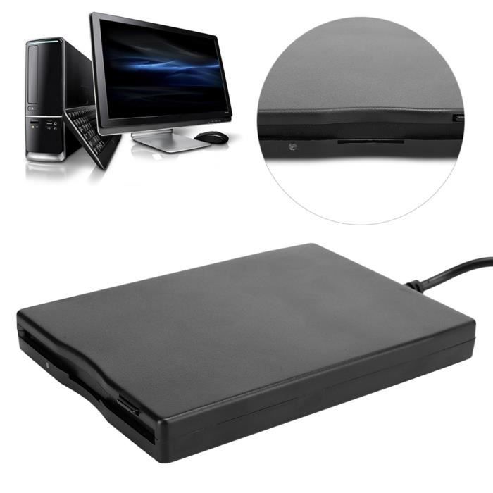 Lecteur de disquette portable DUOKON - Blanc - USB 3.0 - Compatible Windows - Ultra-mince et léger