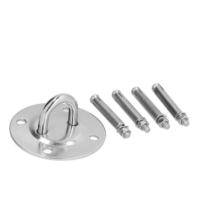 Kits de Suspension pour Hamac, Crochets à Pression pour Balançoire, Crochet de Plafond pour Aire de Jeux, Patio, Chaise Suspendue, Accessoire Noir