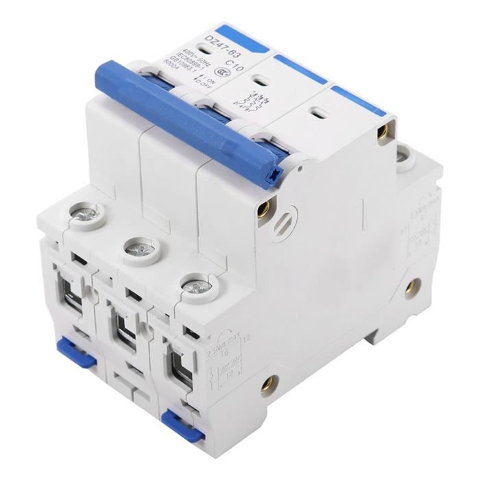 Disjoncteur RCCB DZ47-63 4P 32A 400V - Protection Fuites Et Surcharges - Pour Maison Et Construction