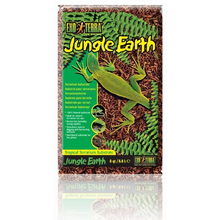 EXO TERRA Substrat naturel Jungle Earth 8,8 L - Pour terrarium