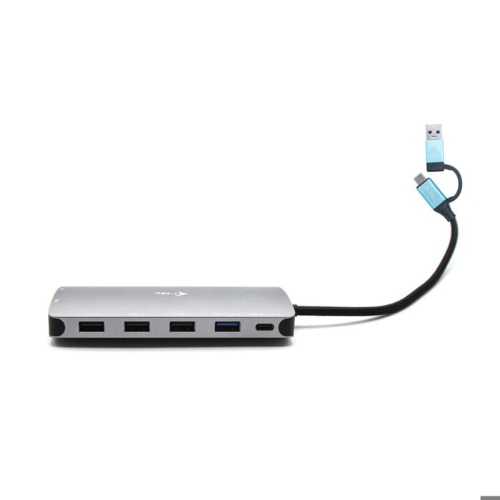 Hub USB i-Tec CANANOTDOCKPD Argenté
