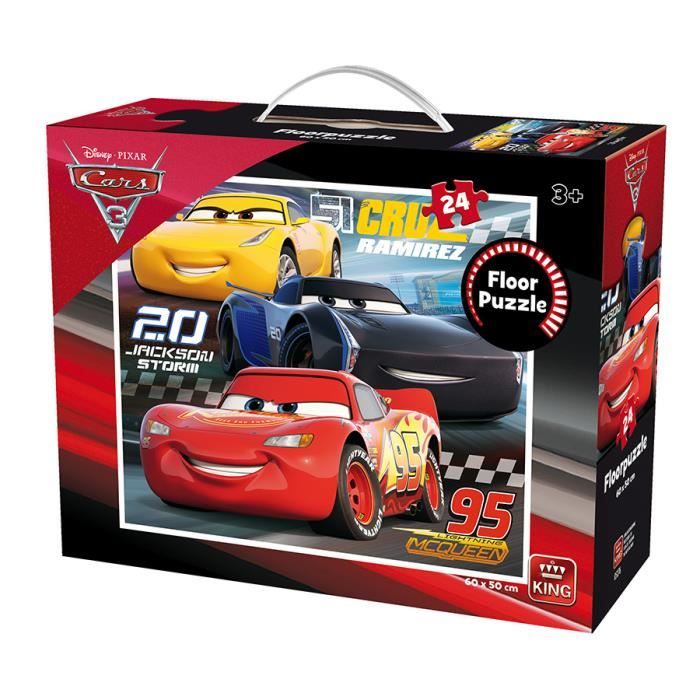 King Disney Disney Floor Puzzles Cars 3 24 pcs, Puzzle de sol, Dessins ...