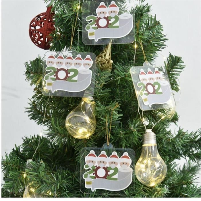 Ensemble d/'ornement de sucette de Noël,6pcs Ornement d/'arbre de Noël,décorations de sucette en à rayures blanches et rouges pour la fête à la maison de Noël,avec 1 rouleaux de fil fourré