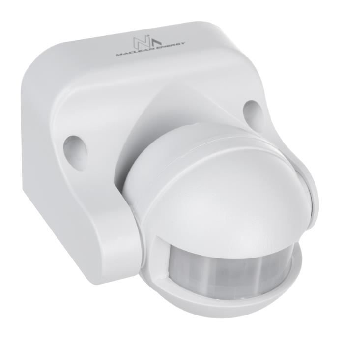 Détecteur de mouvement Maclean PIR, portée 6m, plafond, charge max. 1200W, IP20, MCE314 W 4 pièces