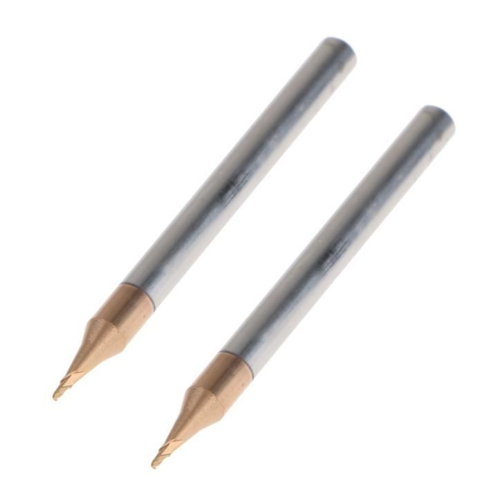 QUARKZMAN Fraise En Bout Carrée En Carbure, Diamètre De 3/8" Revêtu De