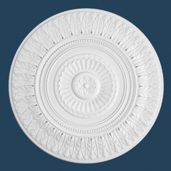Rosace design Marbet R-9 | Ø 64 cm | polystyrène léger blanc