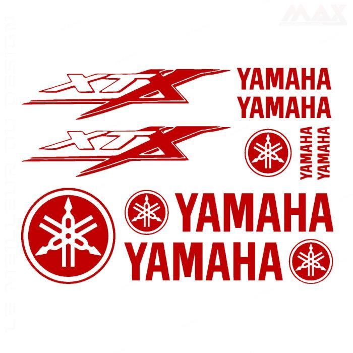 10 stickers XTX – ROUGE FONCE – YAMAHA sticker XTX 660 - YAM450