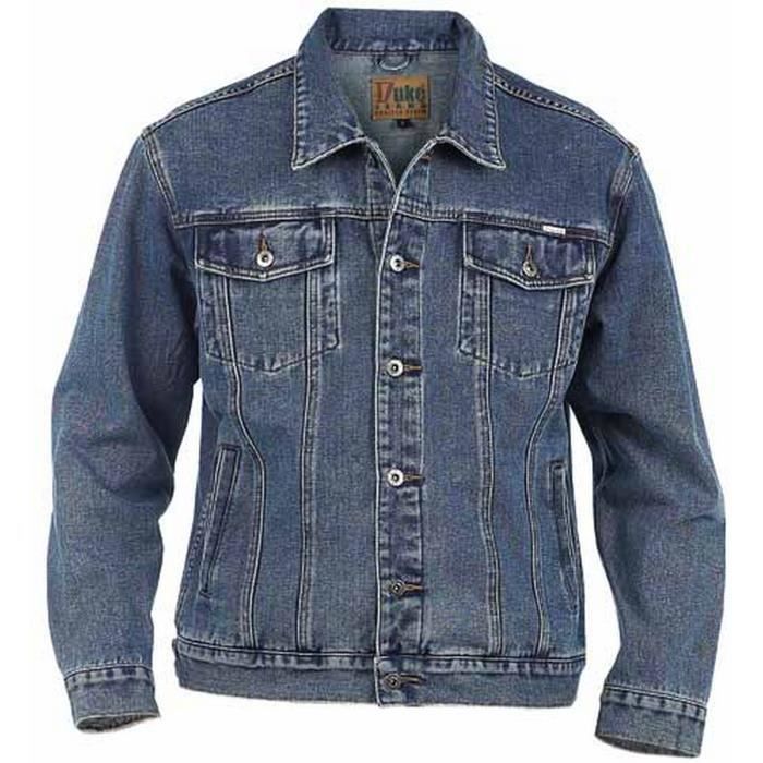 Veste en jean style Western DUKE Kingsize Homme Bleu