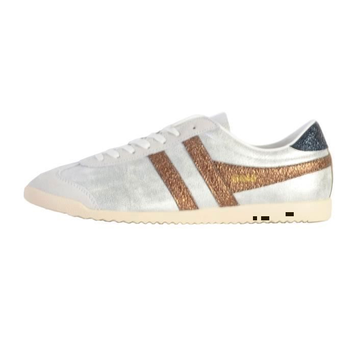 Gola Basket Femme - GOLA - Bullet Blaze - Cuir - Gris - Fermeture lacets