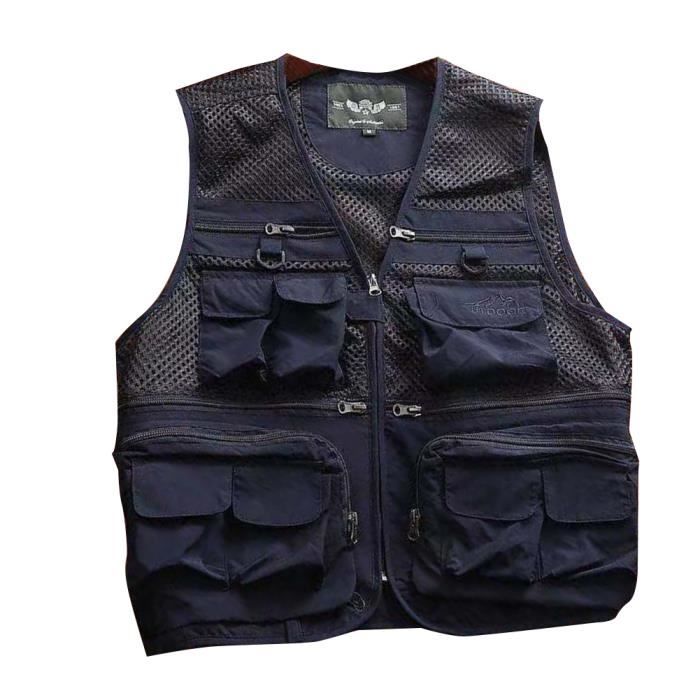 Gilet de randonnée multipoches homme, TRAVEL 100 gris