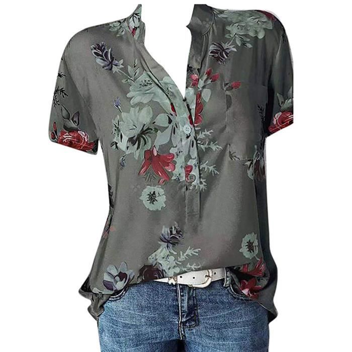 Chemise Femme En Coton Et Lin - Manches Longues, Col En V, Couleur Unie - Tunique Décontractée Pour Toutes Les Occasions