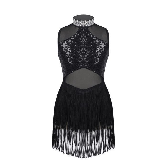 Robe De Ballet Avec Tutu Pour Fille IWEMEK 3-10 Ans - Paillettes, Volants, Sans Manches, Pour Danse Et Spectacle