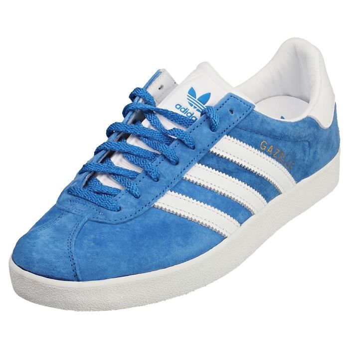 Baskets adidas GAZELLE 85 Homme 46 EU Bleu Boucle de serrage Plat Bleu blanc Cdiscount Chaussures