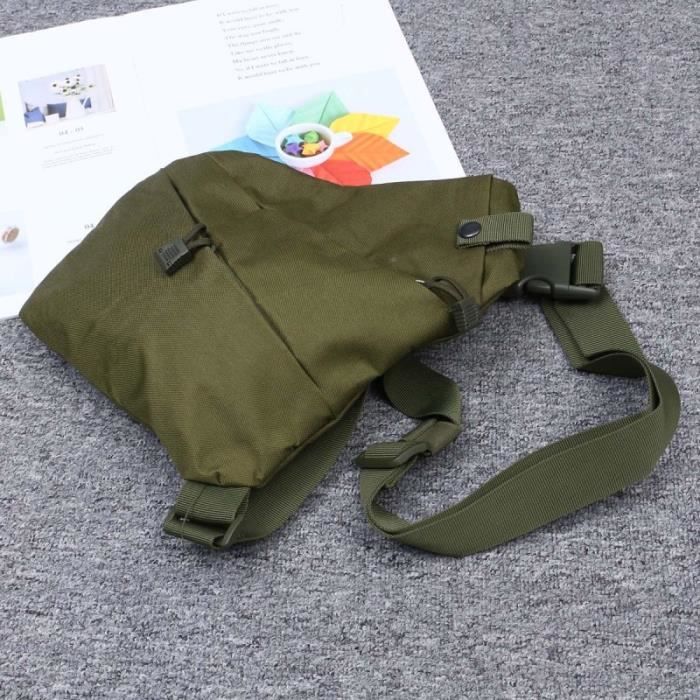 Sac Poitrine avec Étui pour Pistolet - Gilet Molle Ajustable po