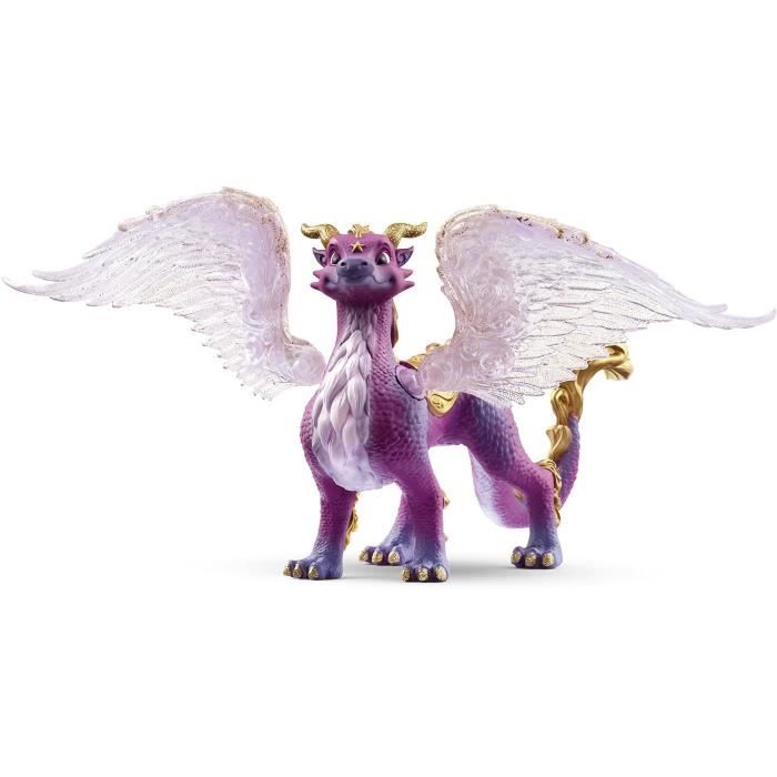 Figurine Schleich Dragon des Etoiles- Figurine Dragon Mythique avec Ailes et Écailles Scintillantes 