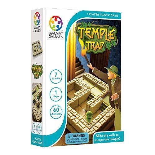 Jeu de société - SMART GAMES - TEMPLE TRAP - Puzzle de 1 joueur - Glissez le mur - Pour les Ages 7 A ladulte Jeu de société - SMART GAMES - TEMPLE TRAP - Puzzle de 1 joueur - Glissez le mur - Pour les Ages 7 A ladulte