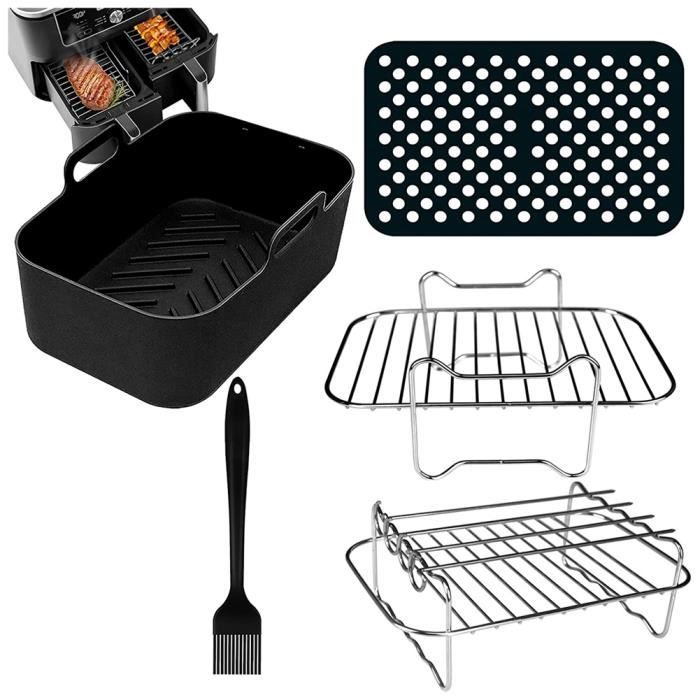 6 PièCes Double Panier AirFryer PièCes Pour Ninja Foodi AF300UK AF400UK