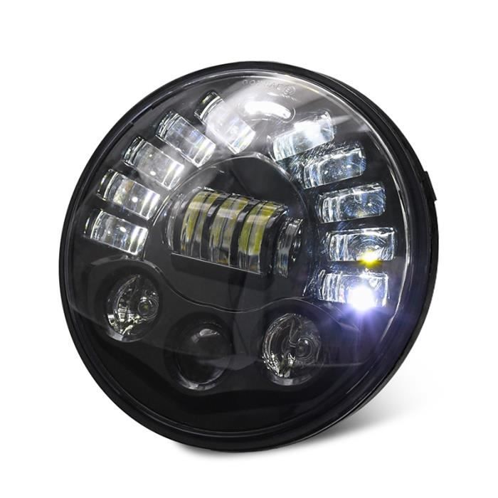 LED Conduite 7 pouces Phare Rond, Phare LED Rond Halo Angle Yeux Feux  Diurnes Clignotants Remplacement Lampe Remplacement - Cdiscount Auto