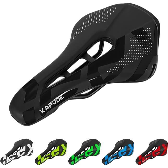 Selle Vélo Ergonomique Confort - Siège Mémoire De Forme Respirant Avec Gel Pour VTT, Route, Ville Homme/Femme