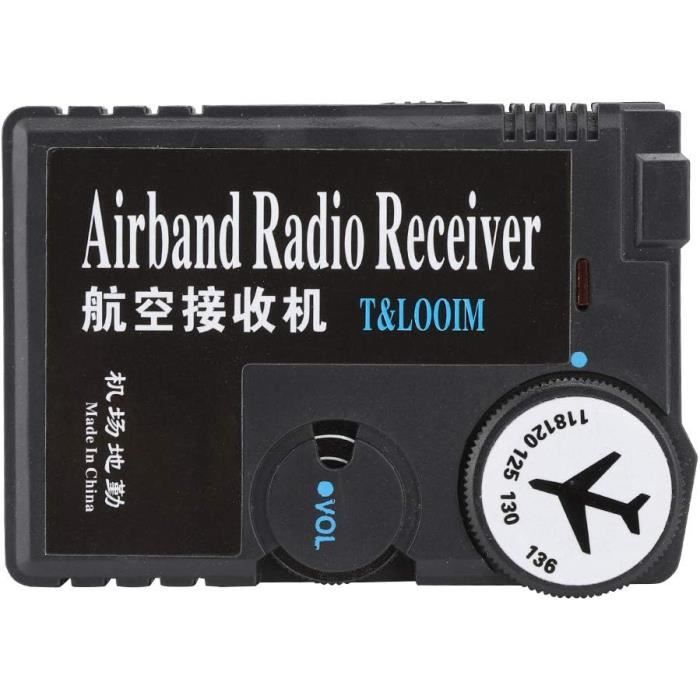 Kit Récepteur Radio Aviation 118-136 MHz AM - DIY à Monter - Portée Jusqu'à 190 Km - Alimentation 12V - 2