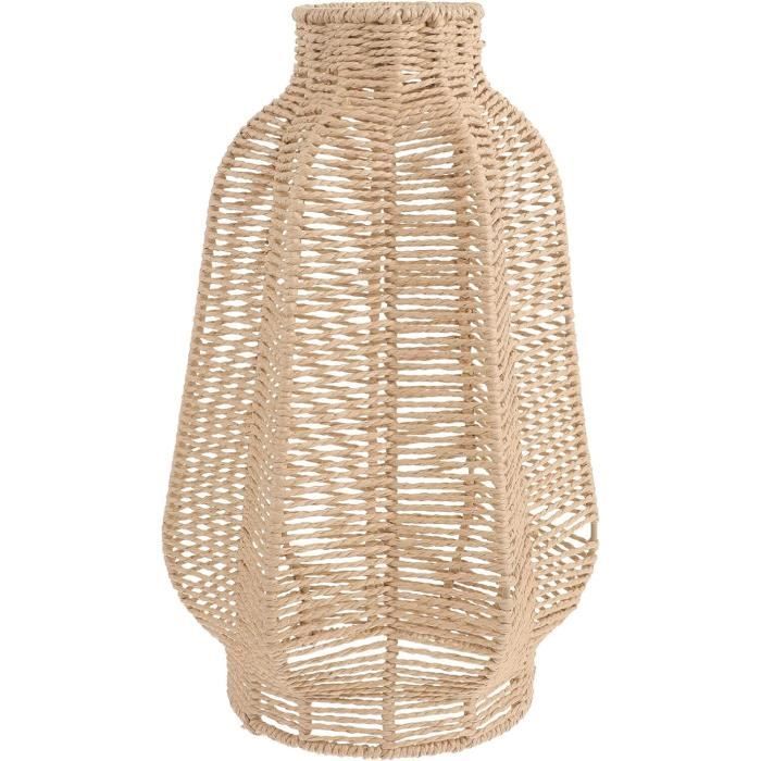 Abat Jour Rotin Abat-jour Rotin Pendentif Ibasenice - Style Nid D'oiseau Naturel Abat Jour Lampe