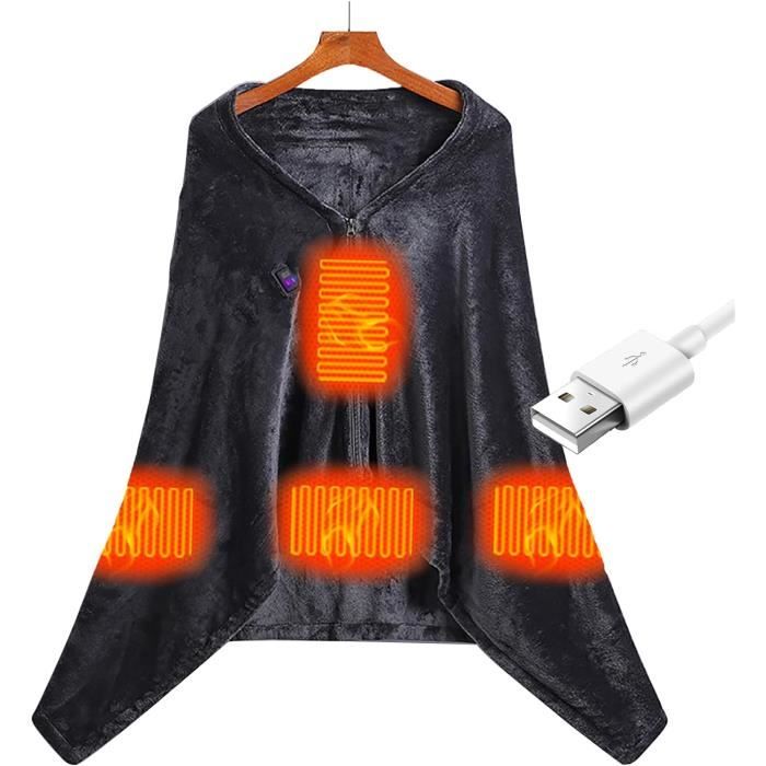 Veste Chauffante Intelligente - VGEBY - DUO - Trois Niveaux De Température - USB Noir