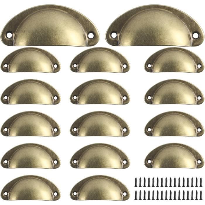 EXCEART 30 Pièces Cloches De Noël Vintage en Métal Patiné avec Corde De Suspension 10M Ornements Suspendus pour Arbre De Noël Décoration Festive Maison