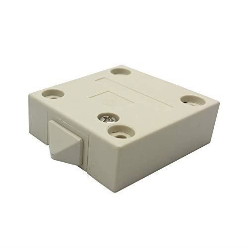 Sourcing Map Armoire Lampe Interrupteur AC 250V 1A Normalement Fermé Porte Armoire Touchez Avec Fils Pour Placard Ménage Meubles Noir 3 Kits