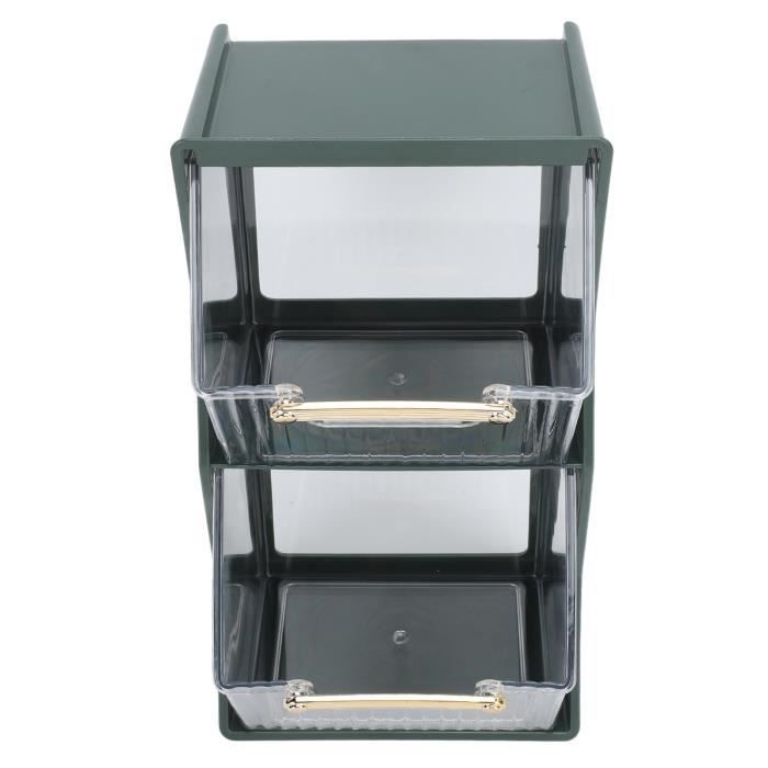 Boîte De Rangement Pour Sachets De Thé Et Sucre - Organisateur De Comptoir ABS Noir - Multifonction
