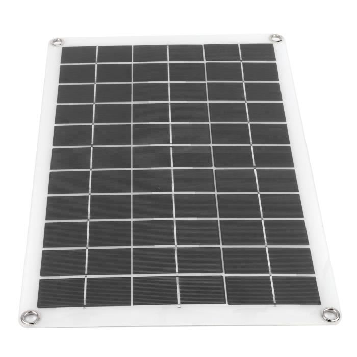 VBESTLIFE Panneau Solaire Panneau de cellule solaire portable 100W monocristallin 12/24V sortie USB pour remorques de voiture Yacht
