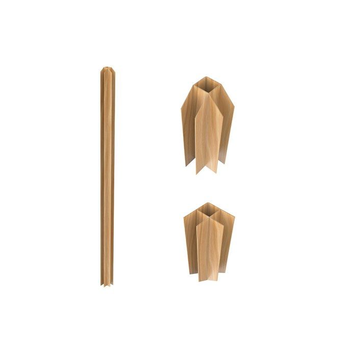Poteau dangle pour verrière atelier en aluminium thermolaqué 105 cm naturel clair - BAYVIEW Poteau dangle pour verrière atelier en aluminium thermolaqué 105 cm naturel clair - BAYVIEW