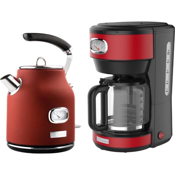 Westinghouse Retro Series Bouilloire + Cafetière Filtre à café