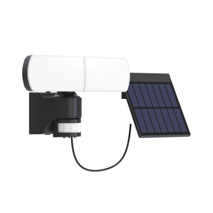 Projecteur Solaire IP44 Blanc neutre Détecteur de mouvement 8h dautonomie Projecteur Solaire IP44 Blanc neutre Détecteur de mouvement 8h dautonomie
