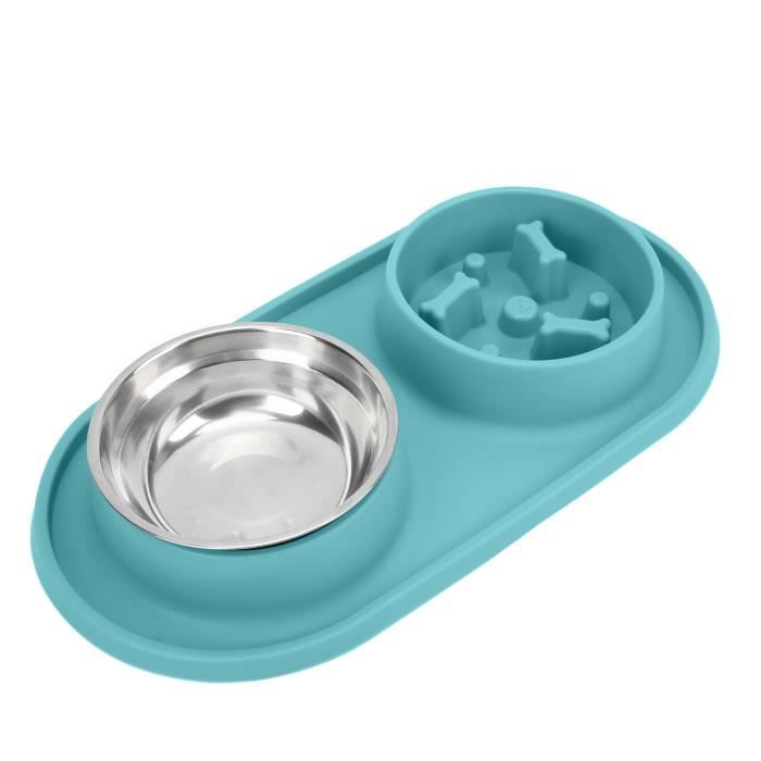 Tapis De Gamelle Pour Chien Et Chat - 30x40 Cm - Silicone Absorbant Antidérapant - Facile à Nettoyer, Imperméable - 6