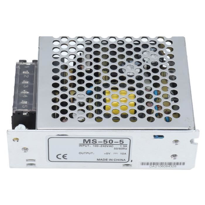 Alimentation 5V 5A 25W - Convertisseur AC/DC Pour LED, Caméras - Protection Surtension