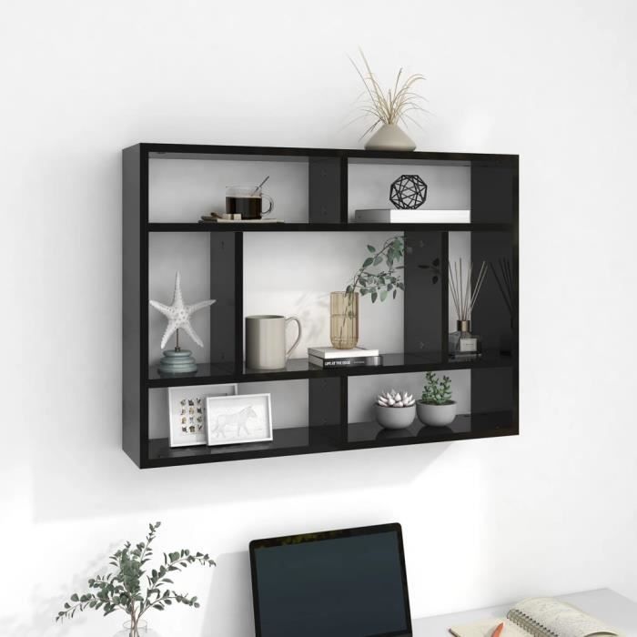 Etagère cube en bois de teck recyclé avec rainures (lot de 3) MAYA | Etagères murales | Pier Import