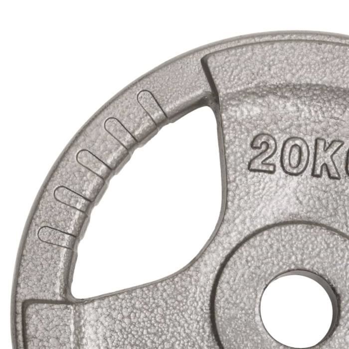 CAP Barbell Plaque de poids olympique en fonte, gris, 2,5 lb - 45 lb