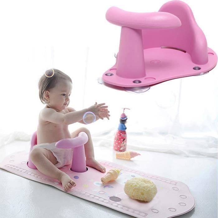 Siège De Bain Bébé Antidérapant Avec Ventouses | 6 à 24 Mois | Léger Et Facile à Transporter | Confort Et Sécurité Pour Le Bain - 8