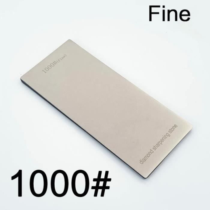 Pierre à Aiguiser Diamant 1000 Grains – 2 Plaques 150x20 Mm, Affûtage Précis