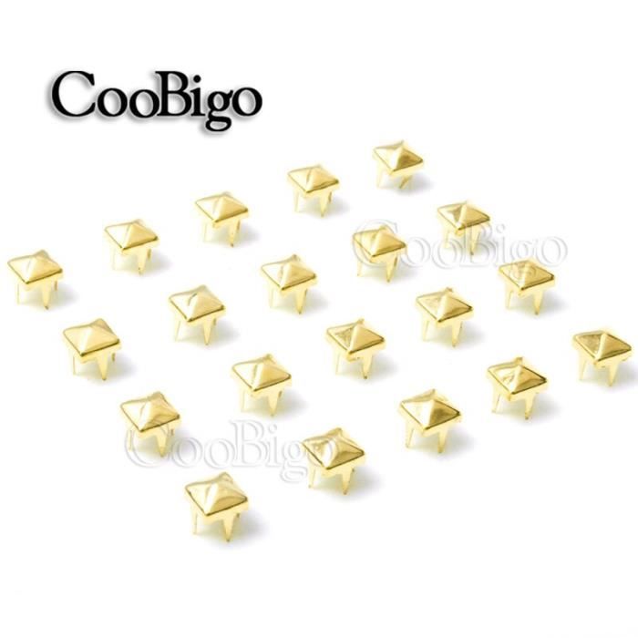 Clous Rivets Ronds à 4 Griffes - Argenté - Diamètre 8mm - Graine Créative - Neuf