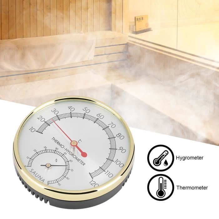 Meilleurs prix pour Thermomètre Hygromètre en métal Sauna Room --Rose Vie