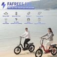 Vélo électrique pliable FAFREES F20 - Batterie 36V-16Ah - Moteur 250W - SHIMANO 7 Vitesses - 20" VTT - Rouge-1