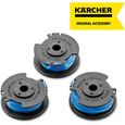 Karcher 2.444-016.0 Pack 3 Bobines de Fil pour Coupe Bordure 18V, Citronier-1