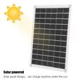 VBESTLIFE Panneau Solaire Panneau de cellule solaire portable 100W monocristallin 12/24V sortie USB pour remorques de voiture Yacht-1