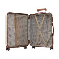 Valise Cabine Texier TR2 Crème 36.5x22.5x55 Cm - 40.5L, 8 Roues, Coque ABS Rigide, Cadenas Intégré