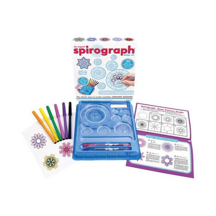 Kit Spirographe 48 Pièces – Géométrie Créative – Cadeau Artistique Pour Enfants – Motifs Hypothrochoïdes
