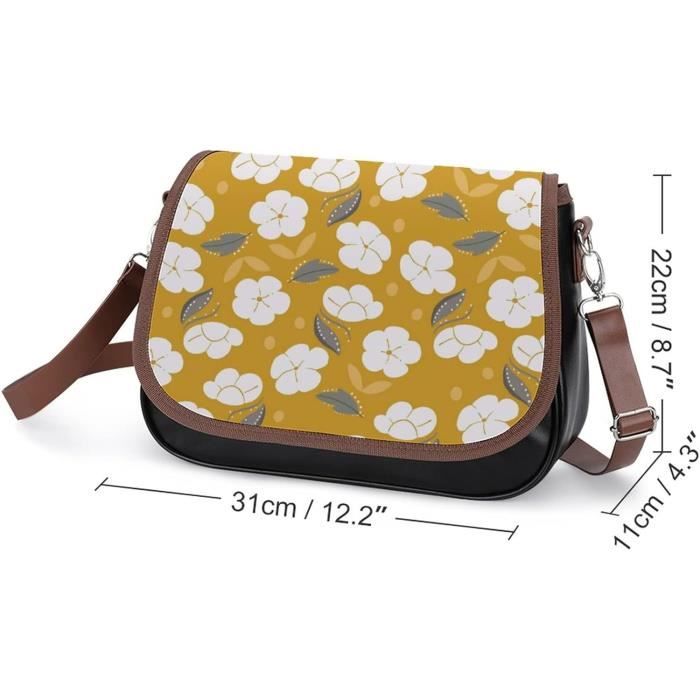 Sac Main Pour Femme En Cuir Sac Bandouli re Imprime Sacs D
